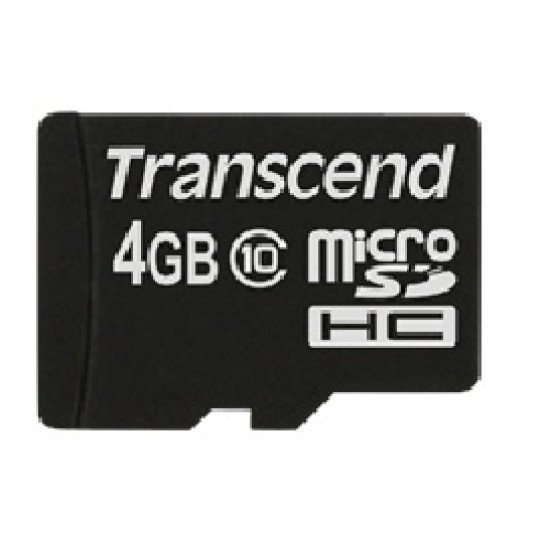 Transcend TS4GUSDC10 mémoire flash 4 Go MicroSDHC NAND Classe 10