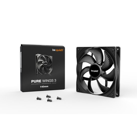 be quiet! Pure Wings 3 140mm Boitier PC Ventilateur 14 cm Noir 1 pièce(s)