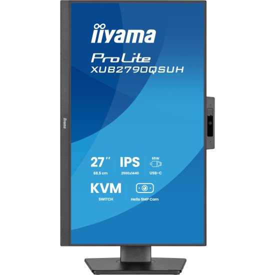 iiyama ProLite XUB2790QSUH-B2 écran PC 68,6 cm (27") 2560 x 1440 pixels Wide Quad HD LED Noir