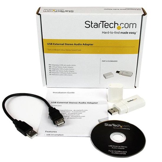 StarTech.com Adaptateur Carte Son USB vers Audio Stéréo