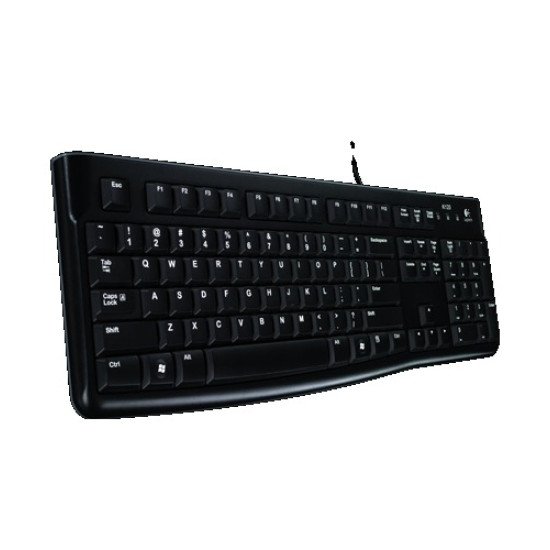 Logitech K120 clavier USB Russe Noir