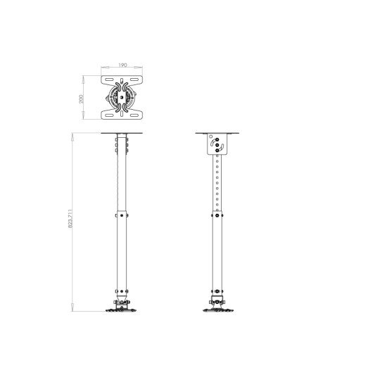 Newstar BEAMER-C100 support vidéoprojecteur Newstar BEAMER-C100 support vidéoprojecteur