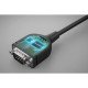 Manhattan Câble convertisseur USB-C vers série RS232/COM/DB9, 1 m, mâle à mâle, puce Prolific PL2303GT, noir, garantie 3 ans