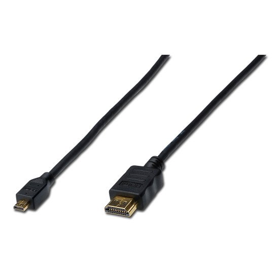 ASSMANN Electronic AK-330109-020-S câble HDMI 2 m HDMI Type D (Micro) HDMI Type A (Standard) Noir