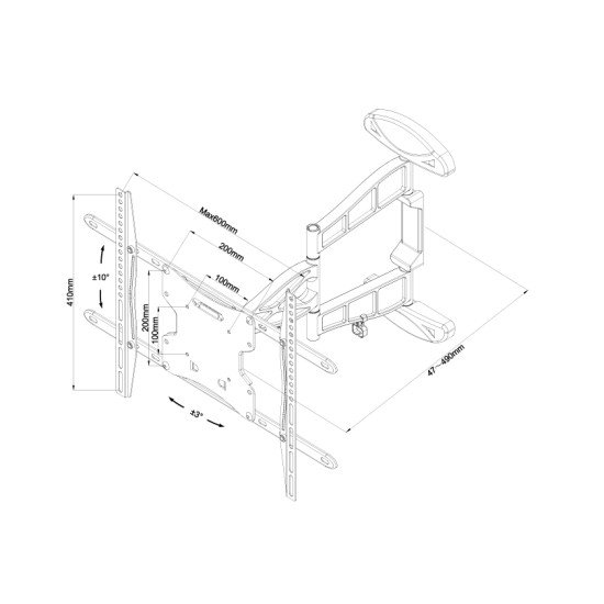 Newstar LED-W500 support mural tv Newstar LED-W500 support mural tv