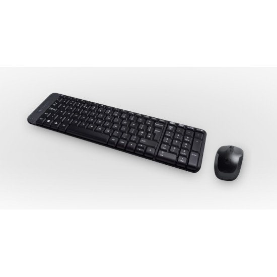 Logitech MK220 Ensemble Clavier et souris sans fil Noir QWERTY US Int Noir