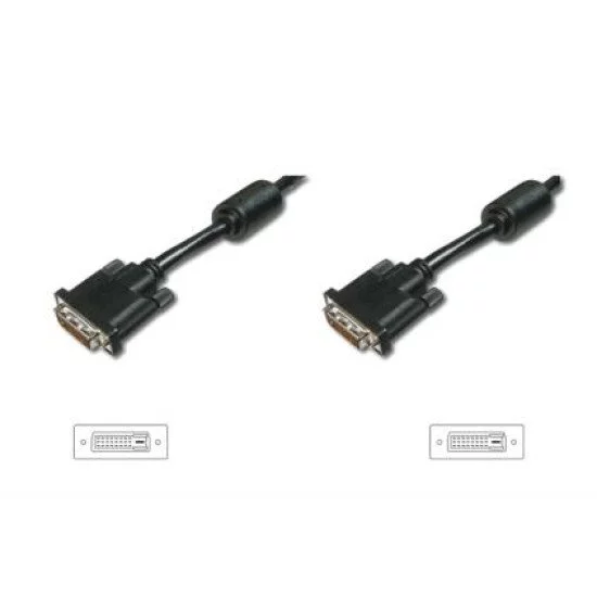 ASSMANN Electronic AK-320101-050-S câble DVI 5 m DVI-D Noir, Nickel ASSMANN Electronic AK-320101-050-S câble DVI 5 m DVI-D Noir, Nickel