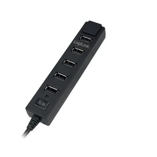 LogiLink USB 2.0 7-Port Hub with On/Off Switch 480 Mbit/s UA0124 pas cher