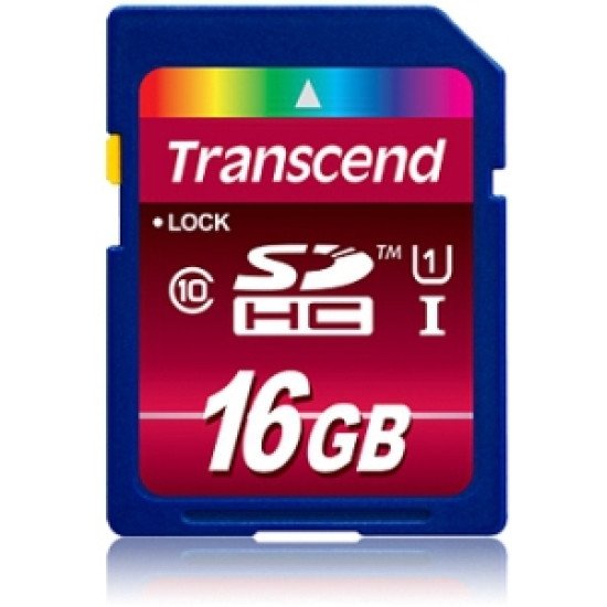 Transcend TS16GSDHC10U1 mémoire flash 16 Go SDHC MLC Classe 10