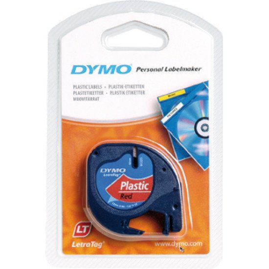 DYMO S0721630 ruban d'étiquette Noir sur rouge