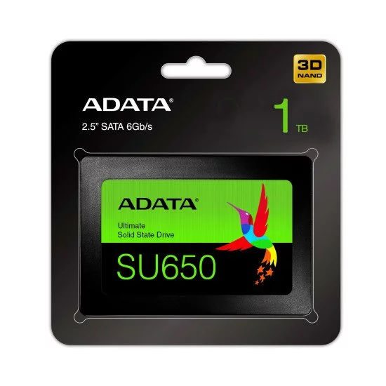 ADATA SU650 2.5" 1 To Série ATA III 3D NAND ADATA SU650 2.5" 1 To Série ATA III 3D NAND