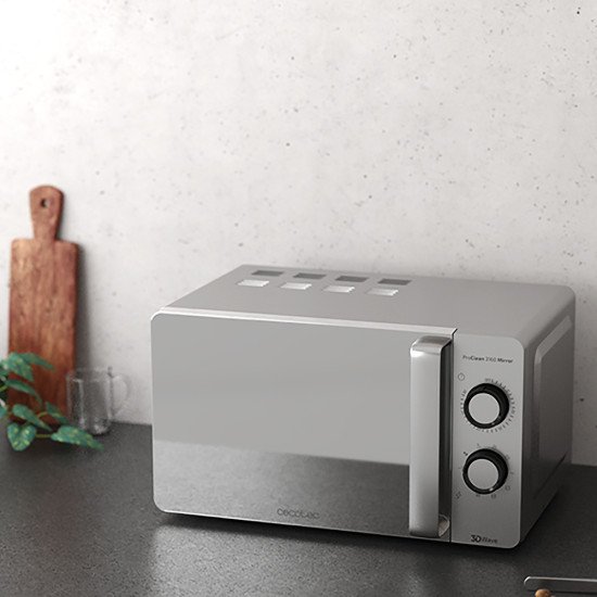 Cecotec ProClean 3160 Mirror Gris Micro-ondes grill Comptoir 20 L 700 W