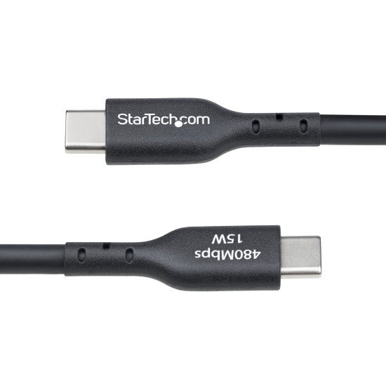 StarTech.com Câble de Charge USB-A vers USB-C de 4m, Charge et Synchronisation, 3A, USB 2.0, Gaine TPE - Cordon de Charge USB Noir StarTech.com Câble de Charge USB-A vers USB-C de 4m, Charge et Synchronisation, 3A, USB 2.0, Gaine TPE - Cordon de Charge USB Noir