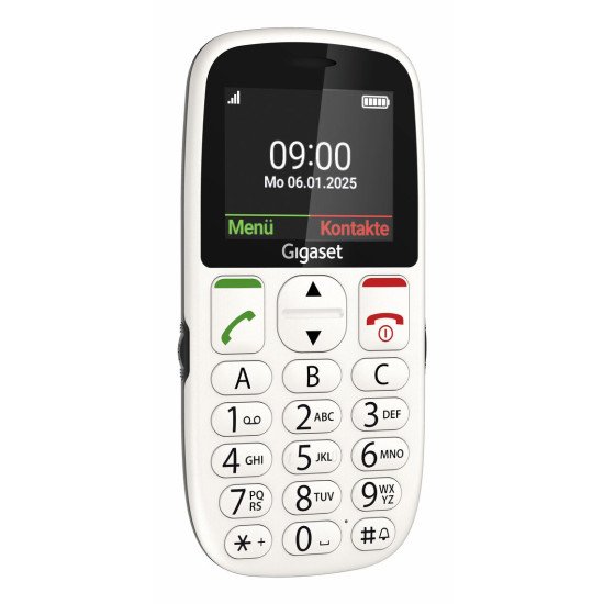 Gigaset GL395 5,59 cm (2.2") 90 g Blanc Téléphone pour seniors Gigaset GL395 5,59 cm (2.2") 90 g Blanc Téléphone pour seniors