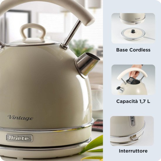 Ariete 2877/03 bouilloire 1,7 L 2000 W Beige