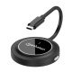 Manhattan Adaptateur sans fil HDMI 1080p avec émetteur USB-C, dongle pour diffusion vidéo sans fil depuis un appareil USB-C vers un téléviseur ou un projecteur HDMI, nécessite le récepteur du kit de présentation sans fil HDMI n° 208420, noir