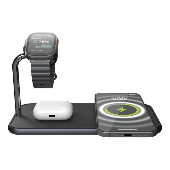 ZENS ZEDC05BM/00 chargeur d'appareils mobiles Casques, Smartphone, Smartwatch Noir Secteur Recharge sans fil Charge rapide Intérieure