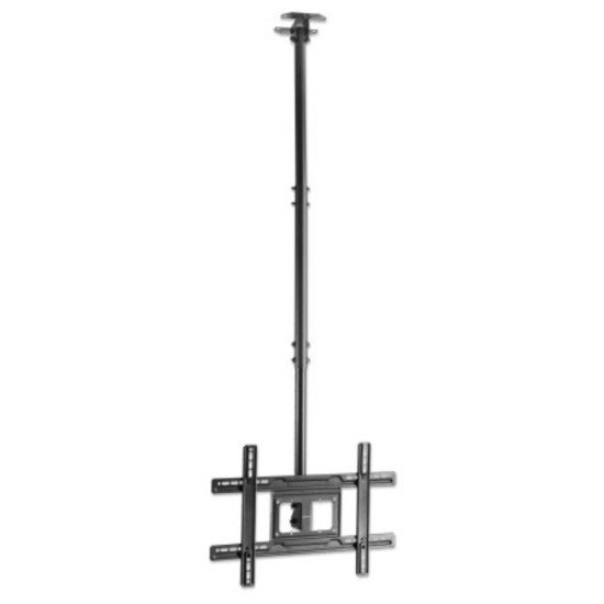 Manhattan Support plafond pour TV/moniteurs, pour écrans de 37" à 65", hauteur réglable 70–157 cm, Compatibilité VESA : de 200x200 à 600x400 mm (vérifiez les dimensions des quatre trous de fixation à l'arrière), charge max. 50 kg