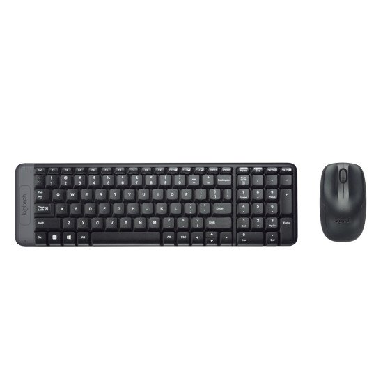 Logitech Wireless Combo MK220 clavier Souris incluse sans fil QWERTY Italien Noir