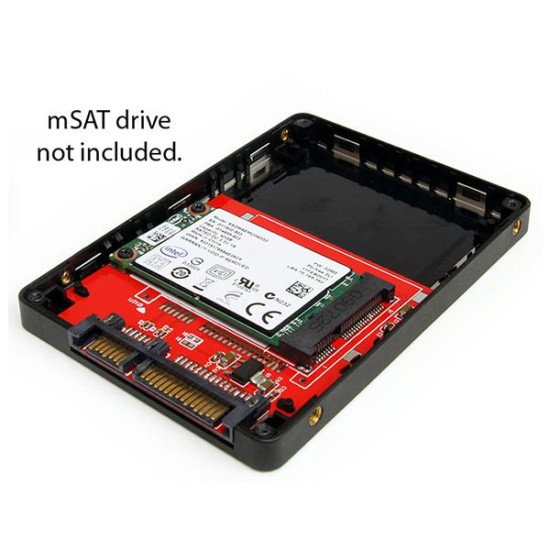 StarTech.com Boîtier d'adaptateur SSD SATA vers Mini SATA 2,5 po