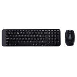 Logitech Wireless Combo MK220 clavier RF sans fil QWERTY Anglais Noir