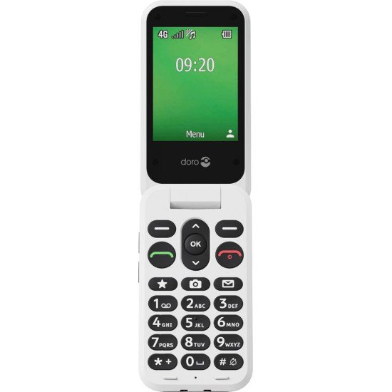 Doro Leva E22 7,11 cm (2.8") 127,8 g Rouge, Blanc Téléphone numérique