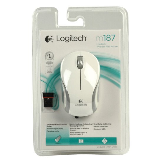 Logitech LGT-M187W Souris Optique Sans fil Logitech LGT-M187W Souris Optique Sans fil