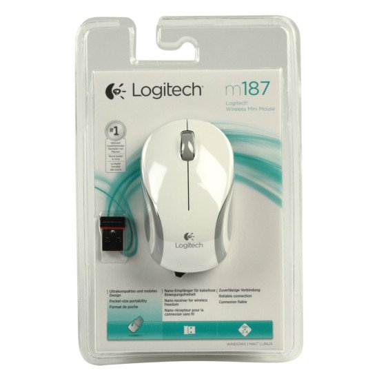 Logitech LGT-M187W Souris Optique Sans fil