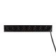 LogiLink PDU8D01 protection surtension Noir 8 sortie(s) CA 230 V 2 m