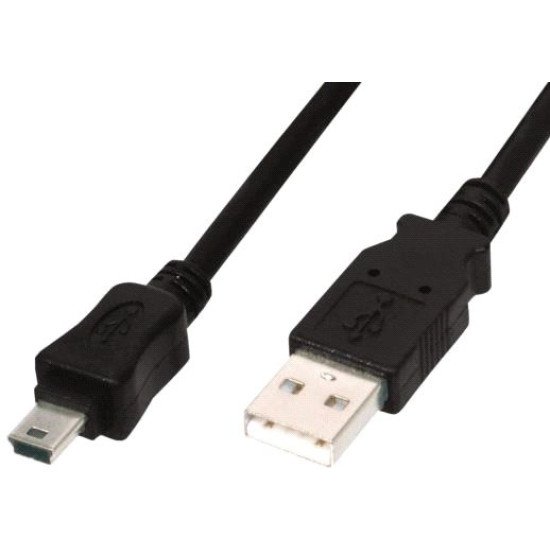 ASSMANN Electronic 1m USB 2.0 câble USB USB A Mini-USB B Noir