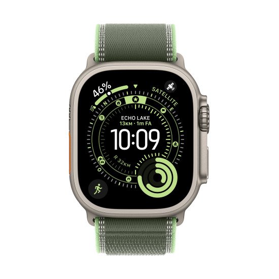 Apple MG9N4ZM/A accessoire intelligent à porter sur soi Bande Vert Titane, Polyester, Spandex, Nylon
