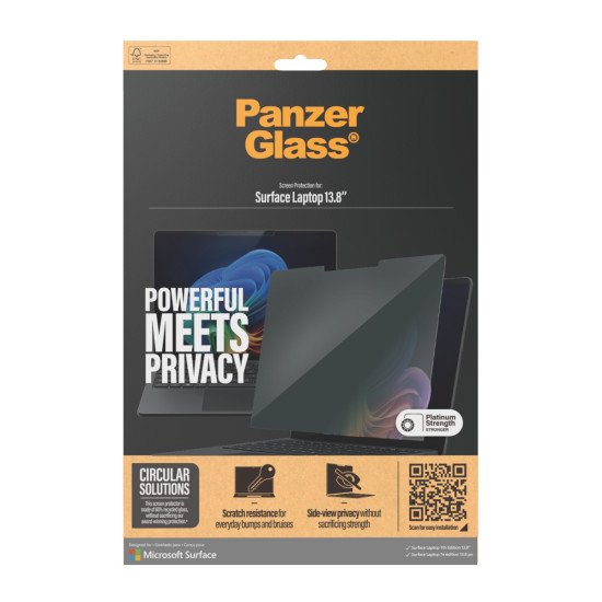 PanzerGlass ® Privacy Screen Protector Microsoft Surface Laptop 7th Edition 13.8'' | Ultra-Wide Fit Protection d'écran transparent 1 pièce(s)