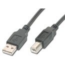ASSMANN Electronic 1.8m USB 2.0 câble USB 1,8 m USB A USB B Noir ASSMANN Electronic 1.8m USB 2.0 câble USB 1,8 m USB A USB B Noir