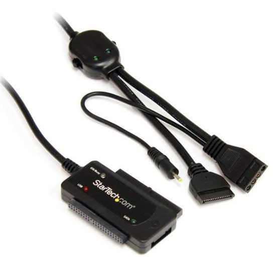 StarTech.com Câble adaptateur / Convertisseur USB 2.0 vers disque dur SATA / IDE de 2,5 / 3,5 pouces 