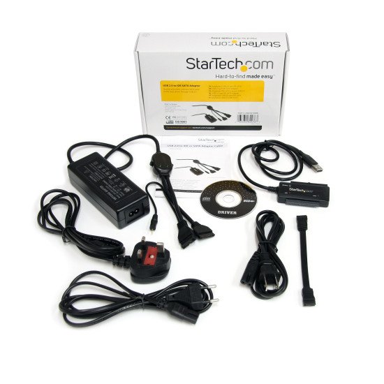 StarTech.com Câble adaptateur / Convertisseur USB 2.0 vers disque dur SATA / IDE de 2,5 / 3,5 pouces 