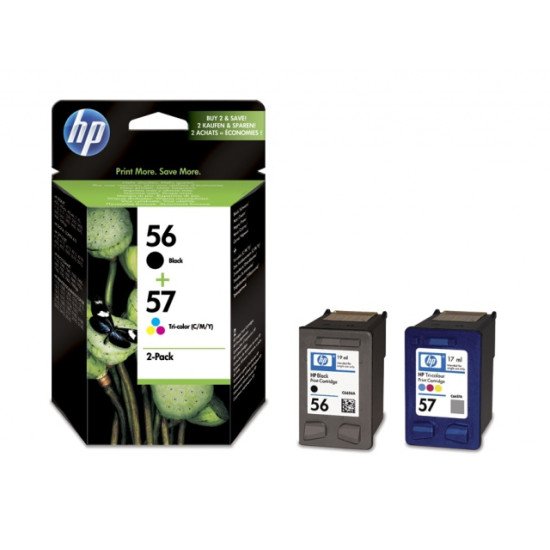 HP 56/57 / SA342AE Cartouche encre / Noir, Cyan, Magenta, Jaune HP 56/57 / SA342AE Cartouche encre / Noir, Cyan, Magenta, Jaune