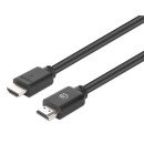 Manhattan Câble HDMI 4K@60 Hz avec Ethernet, 15 m, adapté à TOUT les usages 4K et 1080p/HD - lors de la mise à niveau ou préparez-la pour le moment où vous en aurez besoin, mâle à mâle, noir, Ultra HD 4K x 2K, garantie à vie