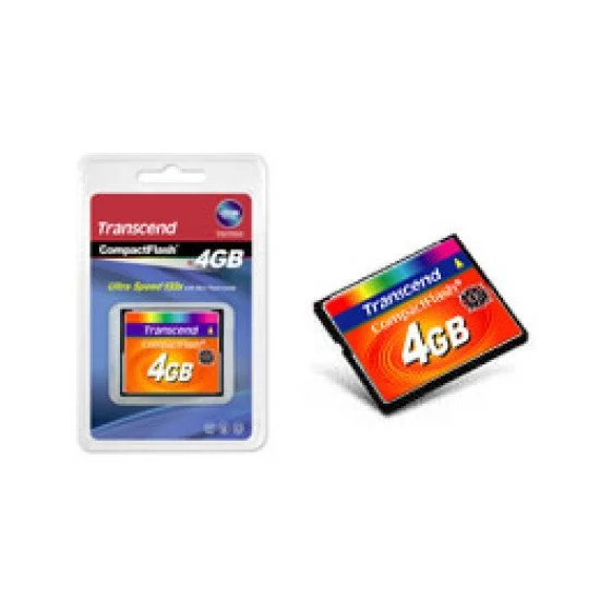Transcend TS4GCF133 mémoire flash 4 Go CompactFlash MLC Transcend TS4GCF133 mémoire flash 4 Go CompactFlash MLC