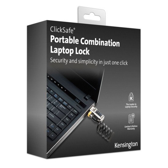 Kensington ClickSafe Portable Combination Laptop Lock Kensington ClickSafe Portable Combination Laptop Lock