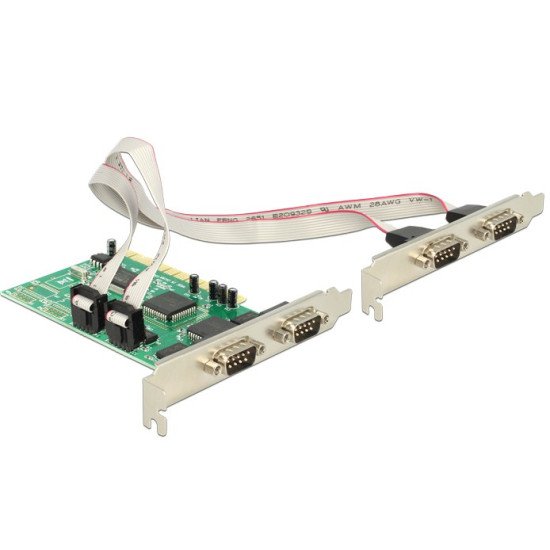 DeLOCK PCI Card 4x Serial carte et adaptateur d'interfaces