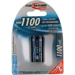 Ansmann 1x2 NiMH 1100 mAh Micro / AAA / HR03 Hybrides nickel-métal (NiMH)