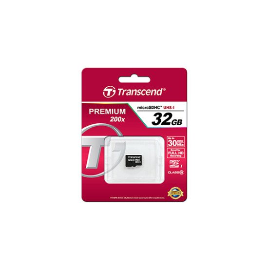 Transcend TS32GUSDHC10 mémoire flash 32 Go MicroSDHC Classe 10