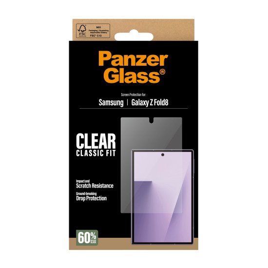 PanzerGlass ® Sub Screen Protector Samsung Galaxy Z Fold8 | Classic Fit Protection d'écran transparent 1 pièce(s)