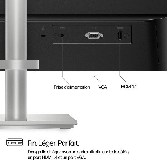 HP Series 5 Écran Full HD réglable en hauteur 23,8 pouces Série 5 - 524sh HP Series 5 Écran Full HD réglable en hauteur 23,8 pouces Série 5 - 524sh