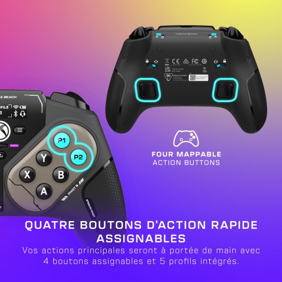 Turtle Beach Stealth Pivot – Manette intelligente sans fil - PC Windows, Xbox Series X|S, Xbox One, appareils Android – Modules pivotants, écran tableau de bord, sticks à effet Hall, boutons reprogrammables, Bluetooth Turtle Beach Stealth Pivot – Manette intelligente sans fil - PC Windows, Xbox Series X|S, Xbox One, appareils Android – Modules pivotants, écran tableau de bord, sticks à effet Hall, boutons reprogrammables, Bluetooth