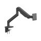 Manhattan Support de bureau pour TV/moniteurs (bras à ressort à Bras articulé), écrans 13" à 42", fixation à l'arrière par pince ou passe-câble, Compatibilité VESA : de 75x75 à 200x200 mm (vérifiez les dimensions des quatre trous de fixation à l