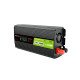 Green Cell Przetwornica napicia PowerInverter LCD 12 V 500W/1000W Przetwornica samochodowa z wywietlaczem - czysty sinus adaptateur de puissance & onduleur Auto Noir