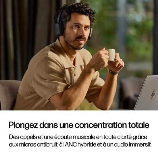 HP Poly Micro-casque Focus 625 + socle de charge sans fil