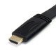 StarTech.com Câble plat HDMI haute vitesse Ultra HD 4K avec Ethernet de 5m - HDMI vers HDMI - M/M