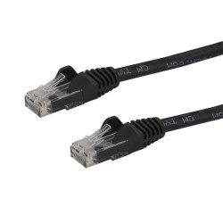 StarTech.com Câble réseau Cat6 Gigabit UTP sans crochet de 10m - Cordon Ethernet RJ45 anti-accroc - M/M - Noir StarTech.com Câble réseau Cat6 Gigabit UTP sans crochet de 10m - Cordon Ethernet RJ45 anti-accroc - M/M - Noir